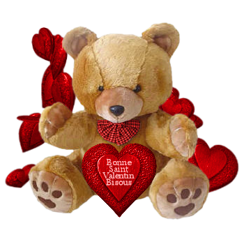 Валентинка медвежонок День Святого Валентина