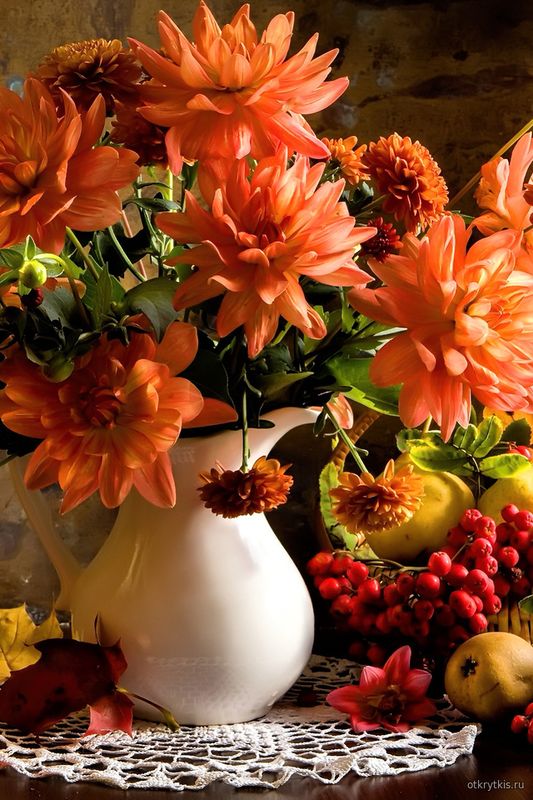 Осенний букет цветов - Времена года осень